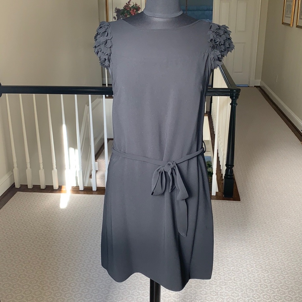 MM Couture Black Dress with Shoulder Detail